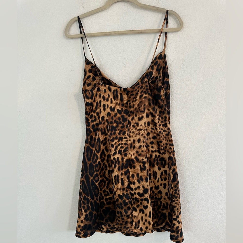 Leopard Print Slip Dress